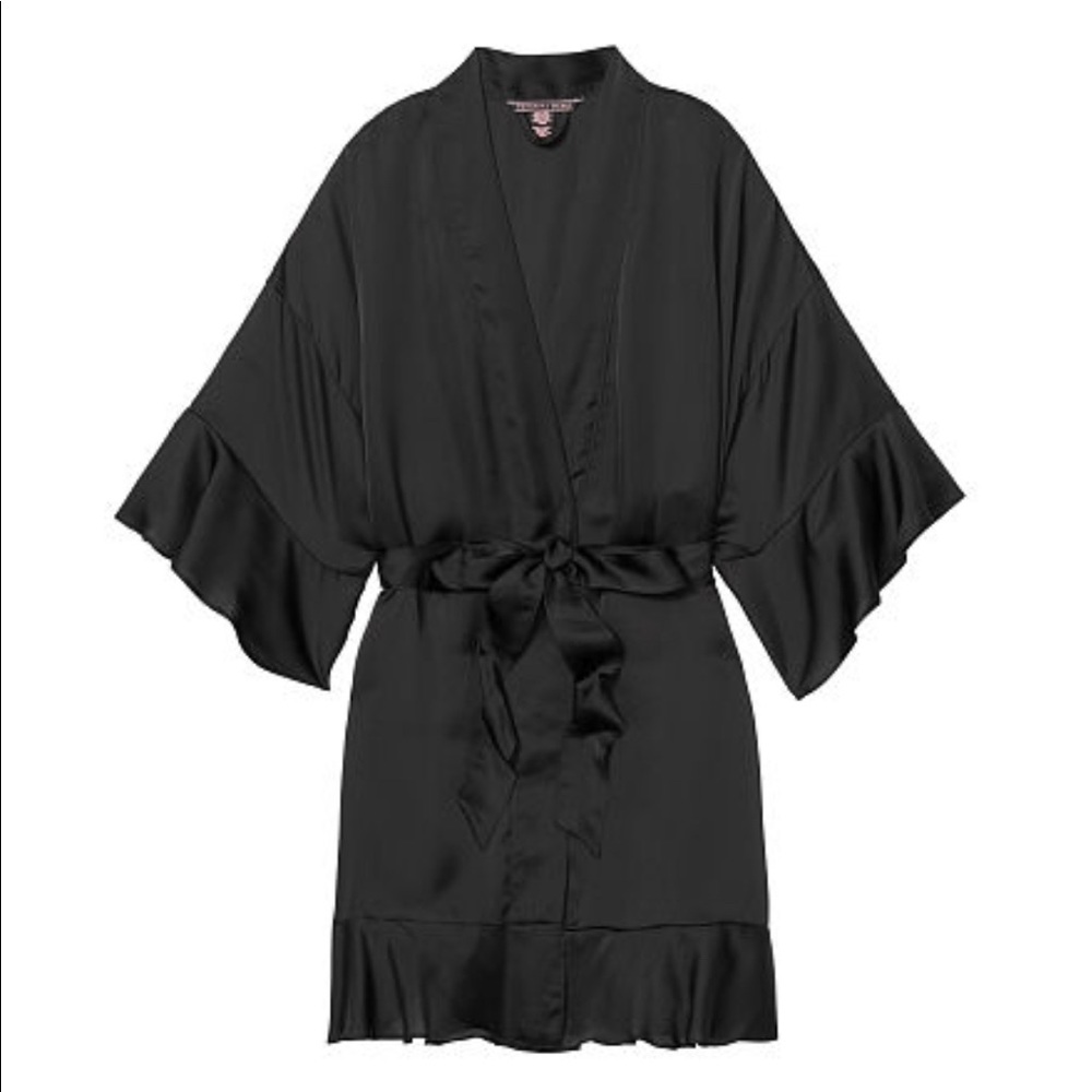 VS flounce satin robe